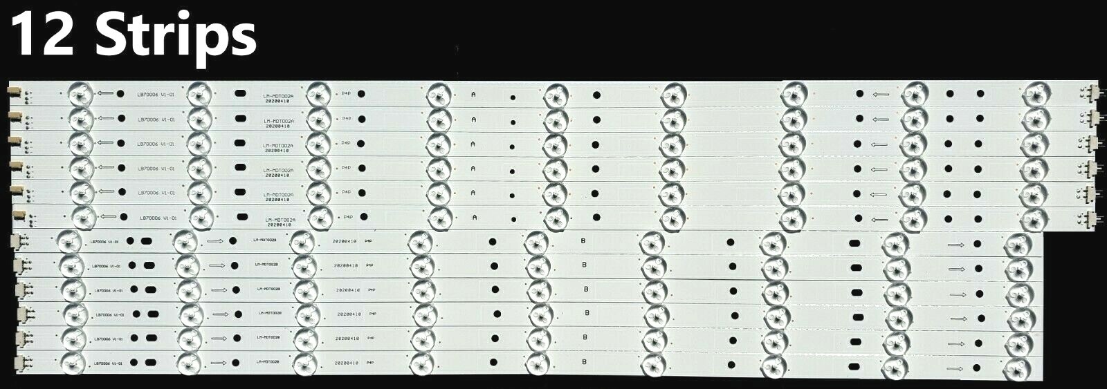 Vizio E70-E3 LED Strips FULL SET LB70006 (12)