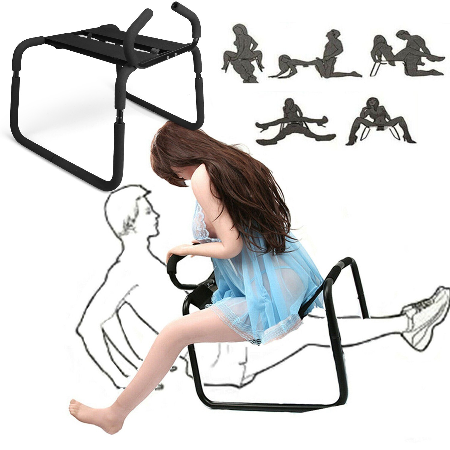 Sex Aid Bouncer Weightless Chair Love Position Stool Bounce Adjustable Chair