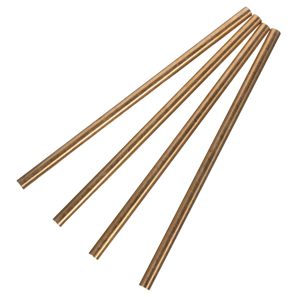 4 Pcs Handle Rivet Solid Brass Round Rods Lathe Bar for DIY Knives