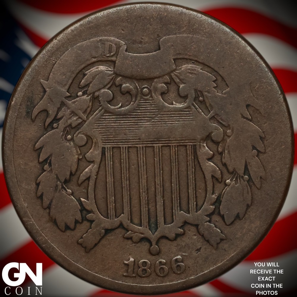 1866 2 Cent Piece Z7760