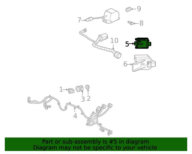 Genuine GM Side Object Sensing Alert Module 84729107