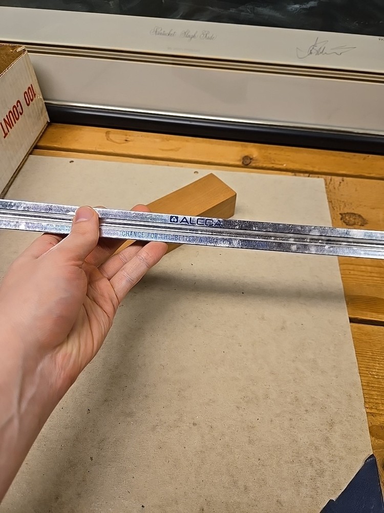 Rare Alcoa Scale Ruler Solid Aluminum Drafting/ Architect Ruler Rare 3 Sided
