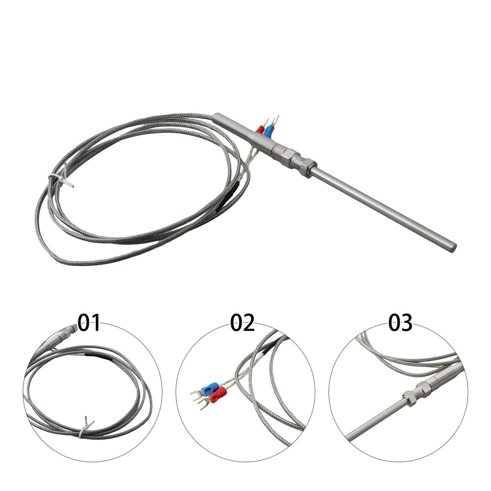 High Temperature Ktype Thermocouple 50mm Probe Sensor Reliable Performance