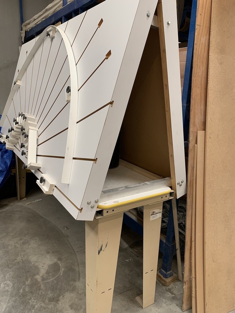 Arch Setup Table AVBCO - 15 adjusting knobs 96” x 48” Shutters Manufacturing