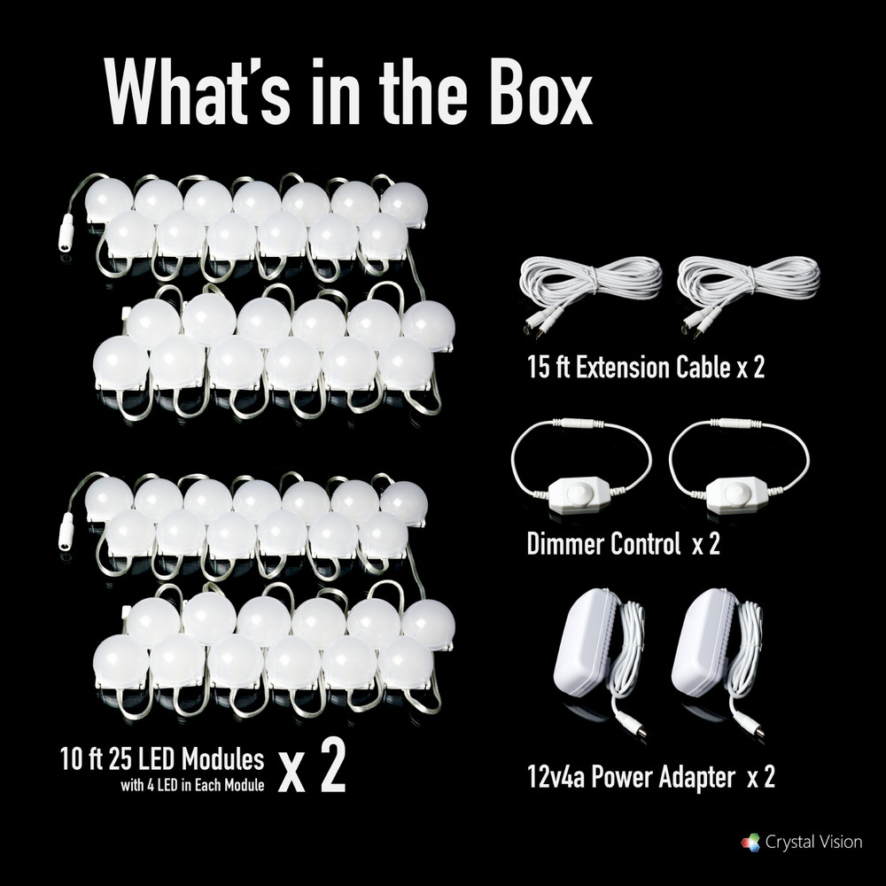 Crystal Vision Ceiling LED Light Kit Provided by Samsung w/ Dimmer Controller