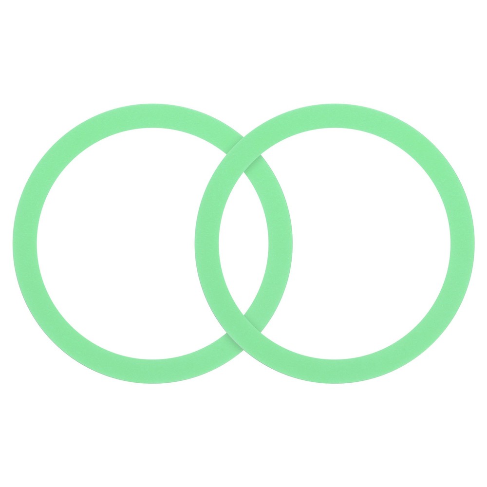 2Pcs Magnetic Sticker Ring Universal Magnetic Adapter Ring Light Green