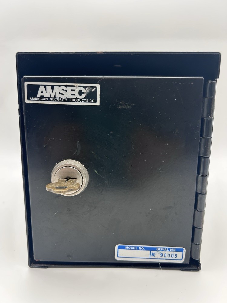 AMSEC Under counter Safe With Key, Heavy Solid Steel