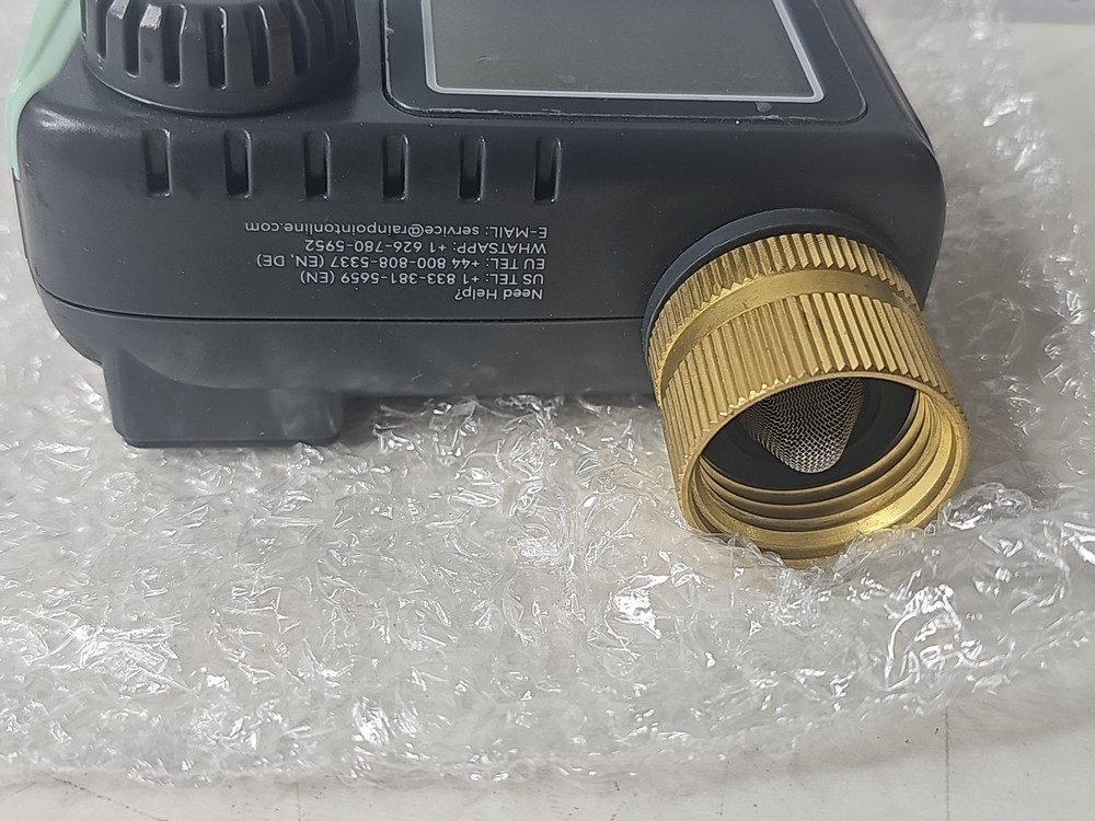 Rainpoint 1-Zone Water Timer ITV105 Water/Rustproof Rain Delay Watering
