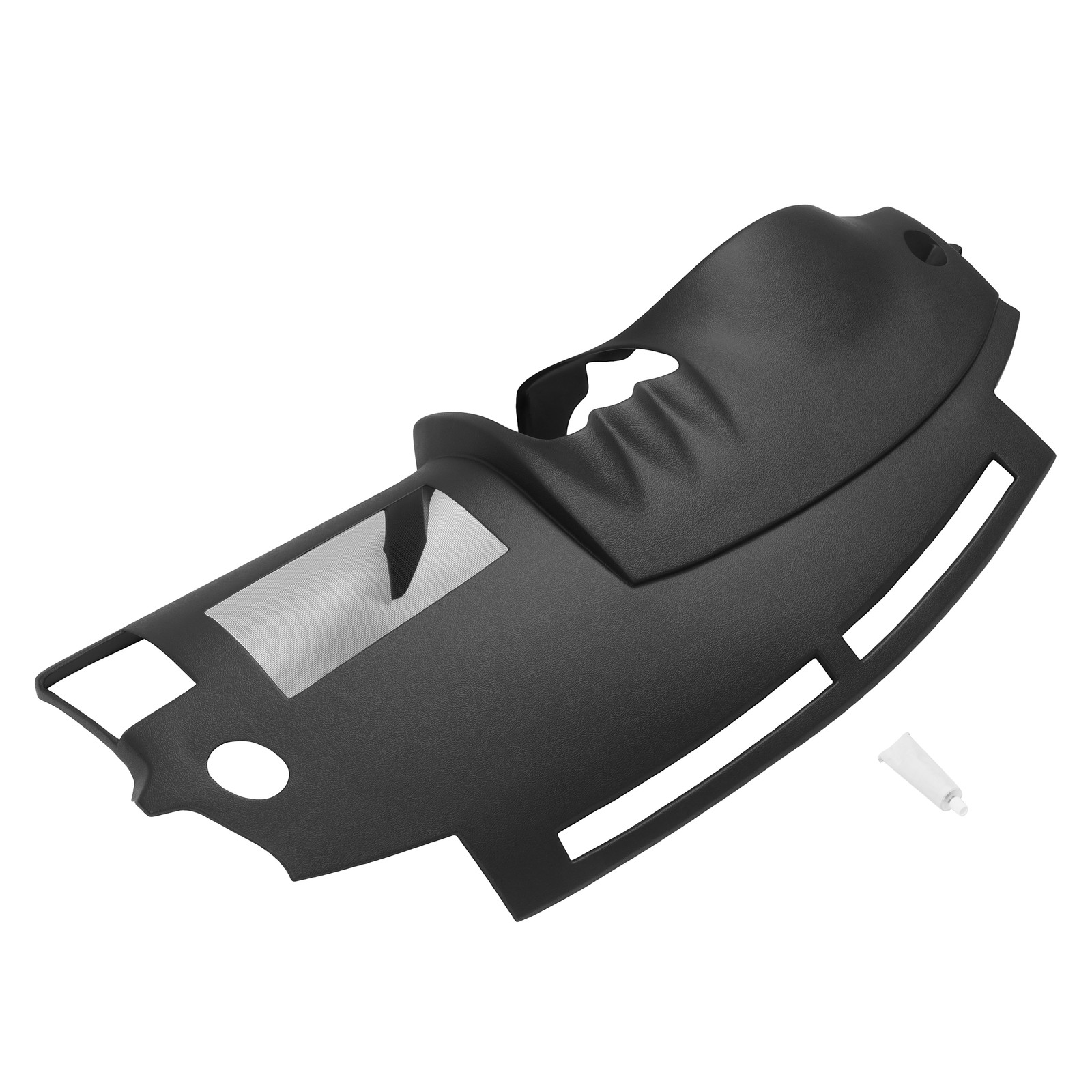 Molded Dashboard Cover Center Dash Cap Overlay Black For Nissan Altima 2008-2012