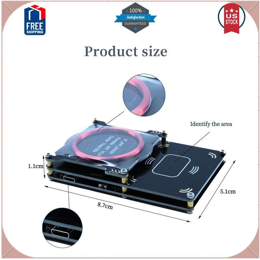 Proxmark3 Easy V5.0 512M Memory (RFID Reader Writer Proxmark3 IC ID Card RFID)