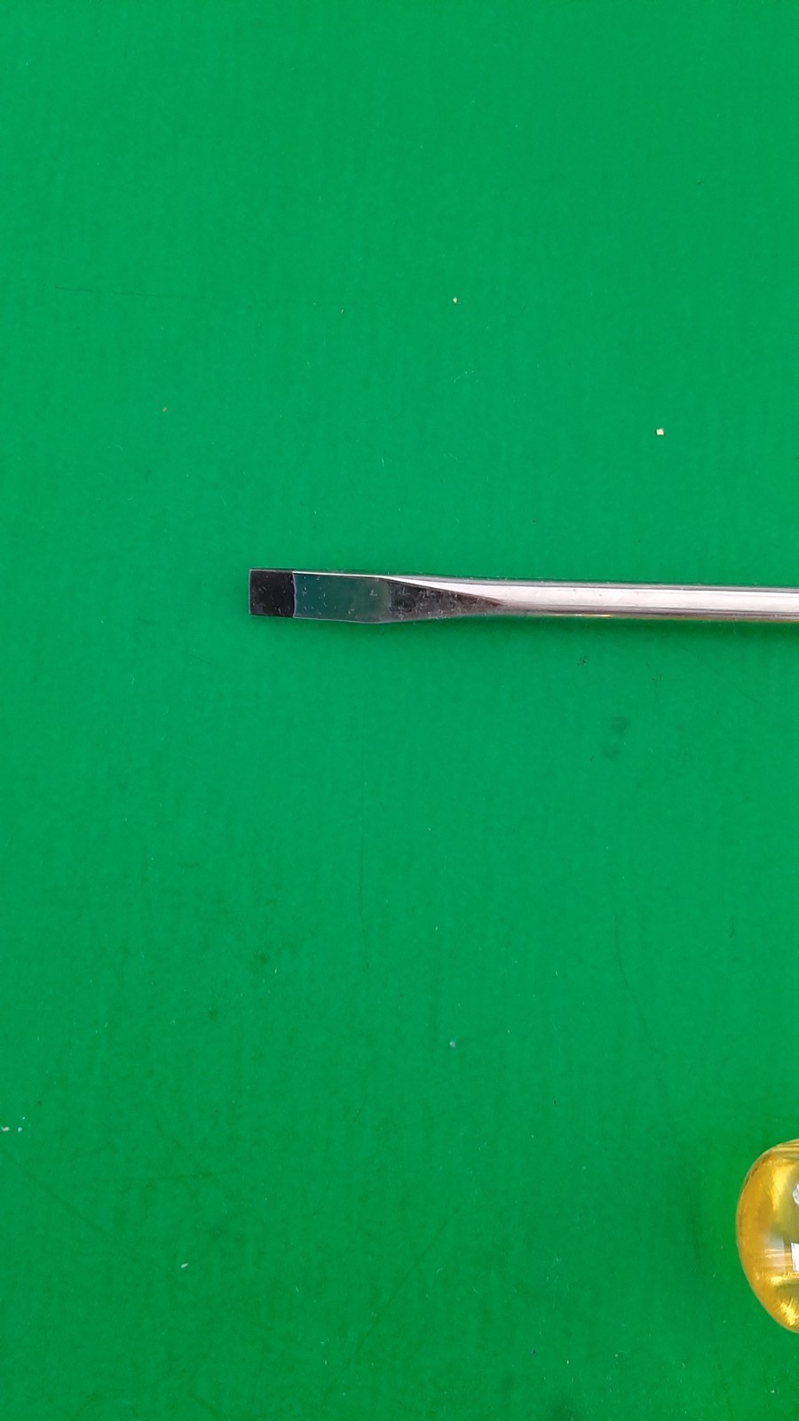 NOS NEW PROTO USA 10 Piece Clear Yellow Handle Screwdriver Set Flat Tip Slotted