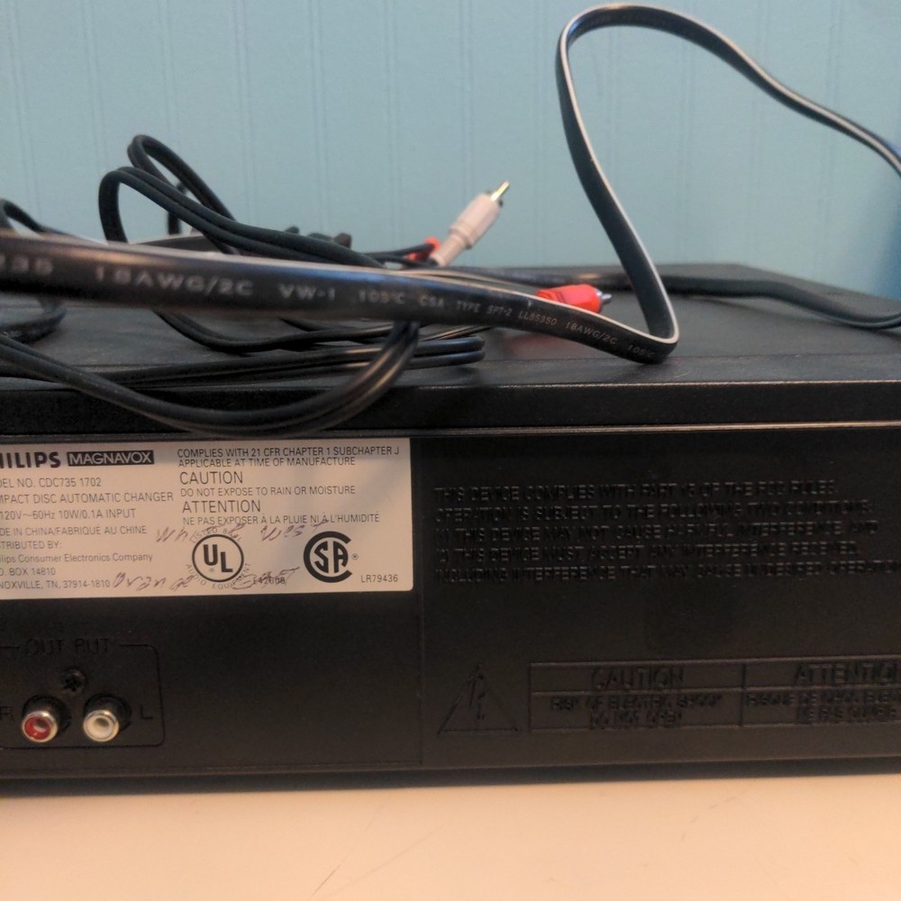 PHILIPS MAGNAVOX CDC735-5 Disc Carousel CD Changer