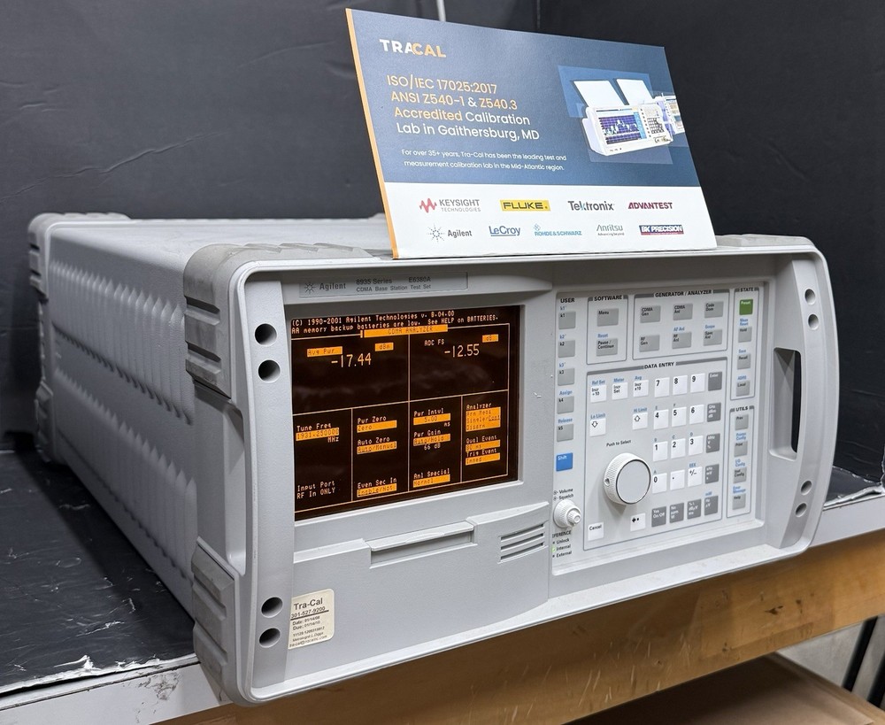 Agilent 8935/E6380A CDMA Base Station Test Set