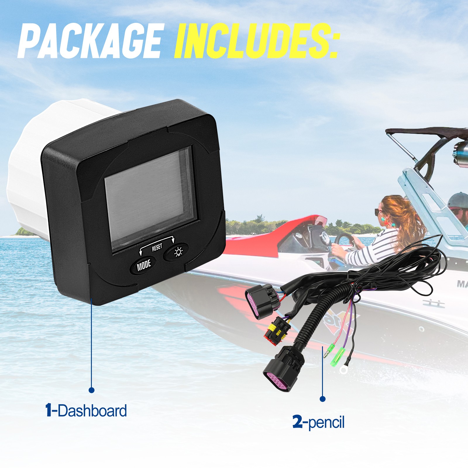 Monitor Kit 79-879896K2 For Mercury Marine Quicksilver Smartcraft SC1000 System