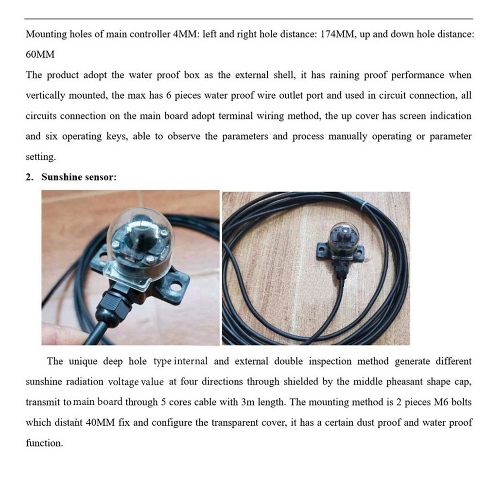 Dual Solar Tracker Controller Sun Tracker Automatic Tracking9695