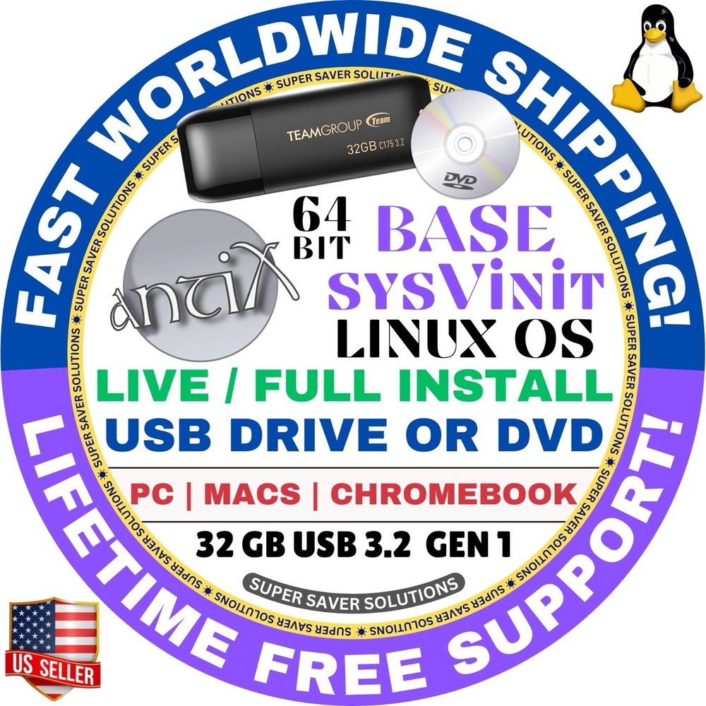 ANTIX LINUX OS LATEST sysVinit, Runit BASE, CORE, FULL, NET USB, DVD INSTALLER