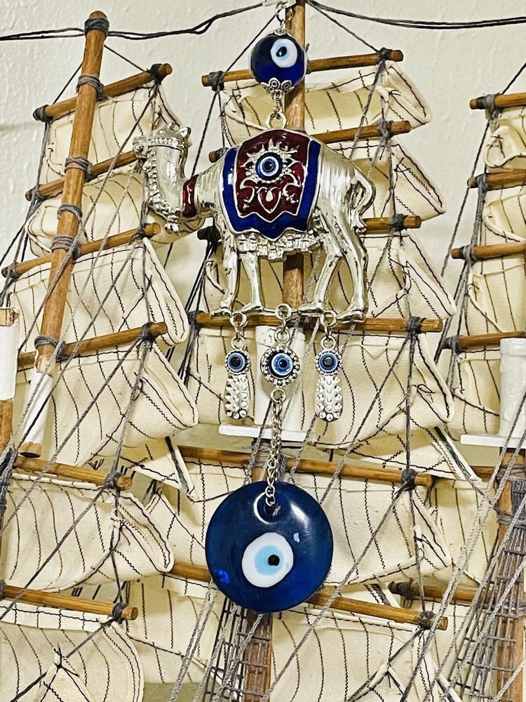 Evil Eye Lucky Camel Wall Hanging Protection Decor