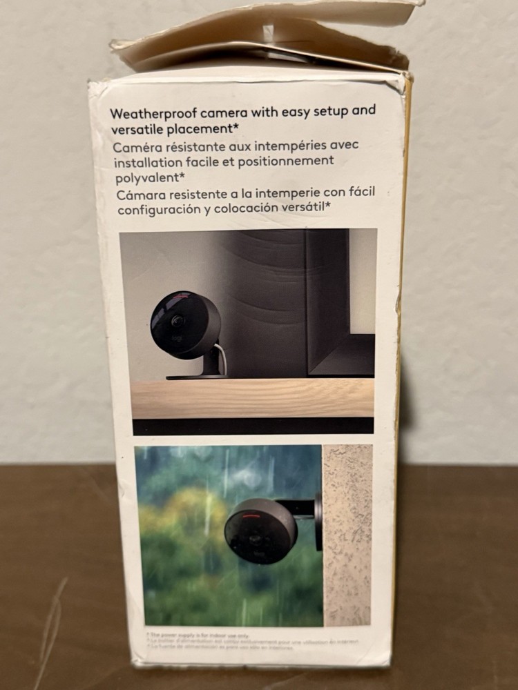 Logitech Circle View 961000489 Home Security Camera No Power Cord