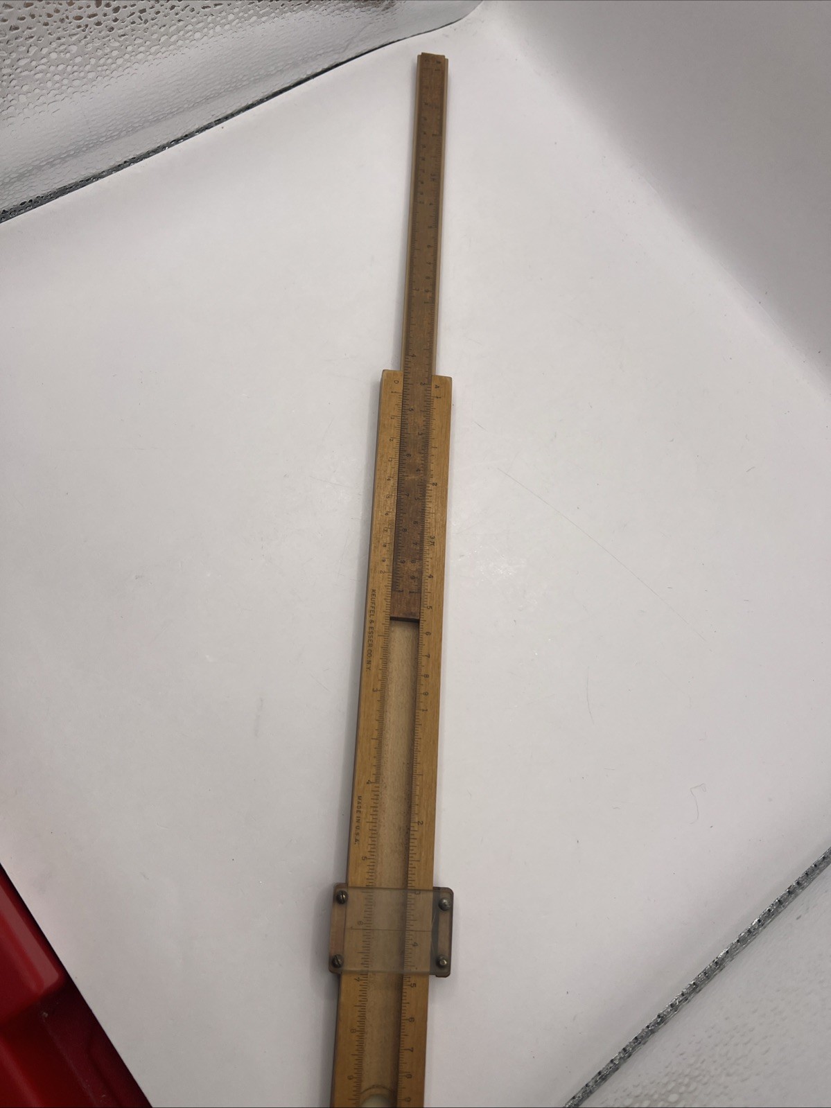 Vintage 1920s K & E Beginners Slide Rule 4058c Keuffel & Esser Wood USA EOC