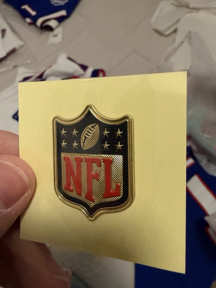 Gold NFL Shield MVP Iron On Plastic Jersey Patch New