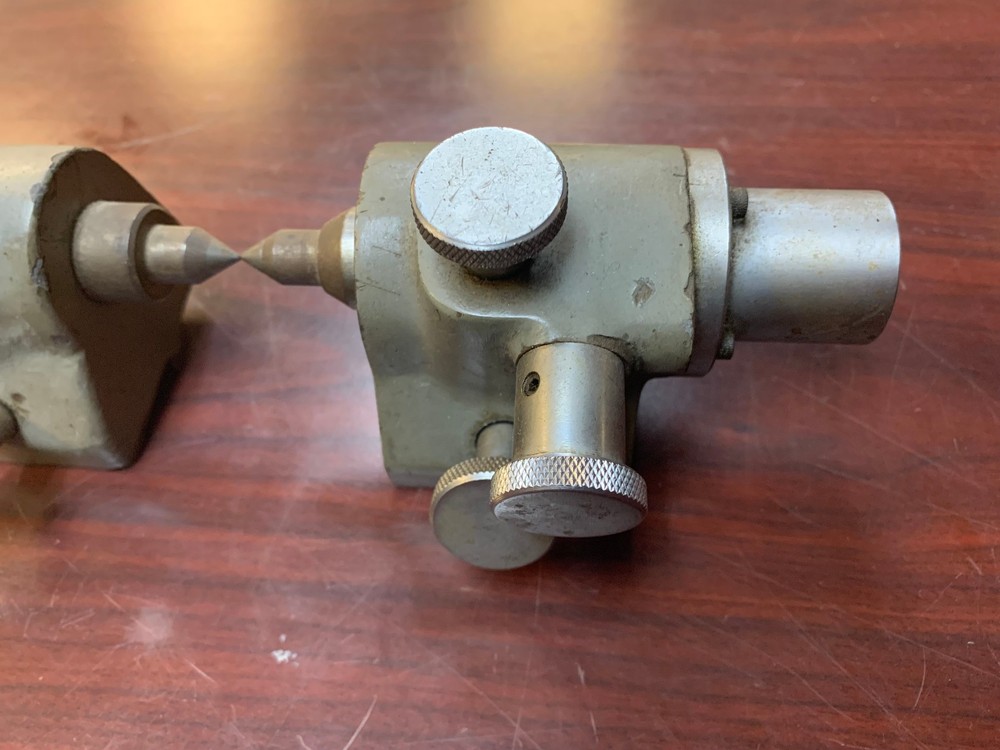 3.25" swing centers , one pair / set for optical comparator part staging