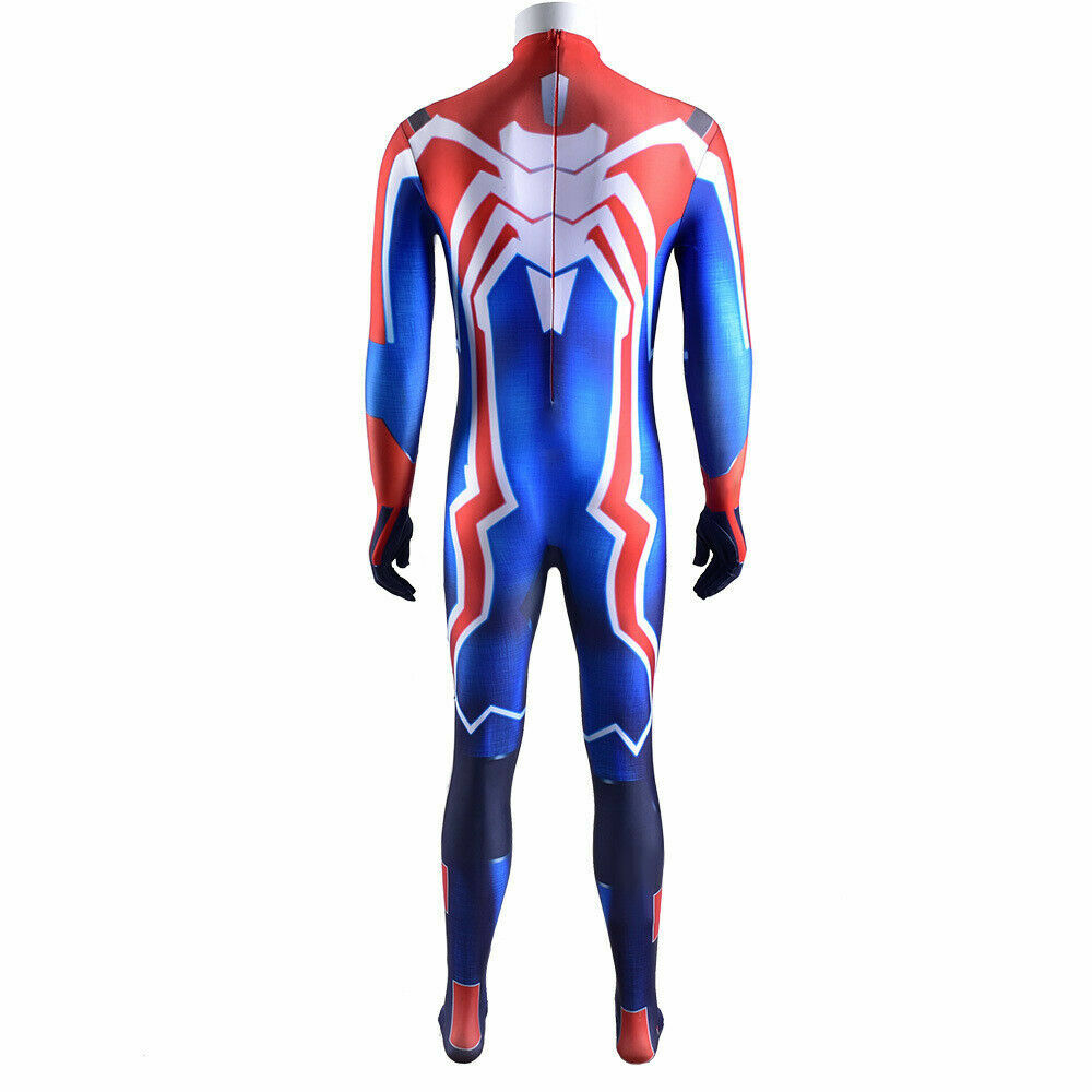 New Velocity Spider-Man Jumpsuit Spiderman Cosplay Costume Halloween Adult/Kids