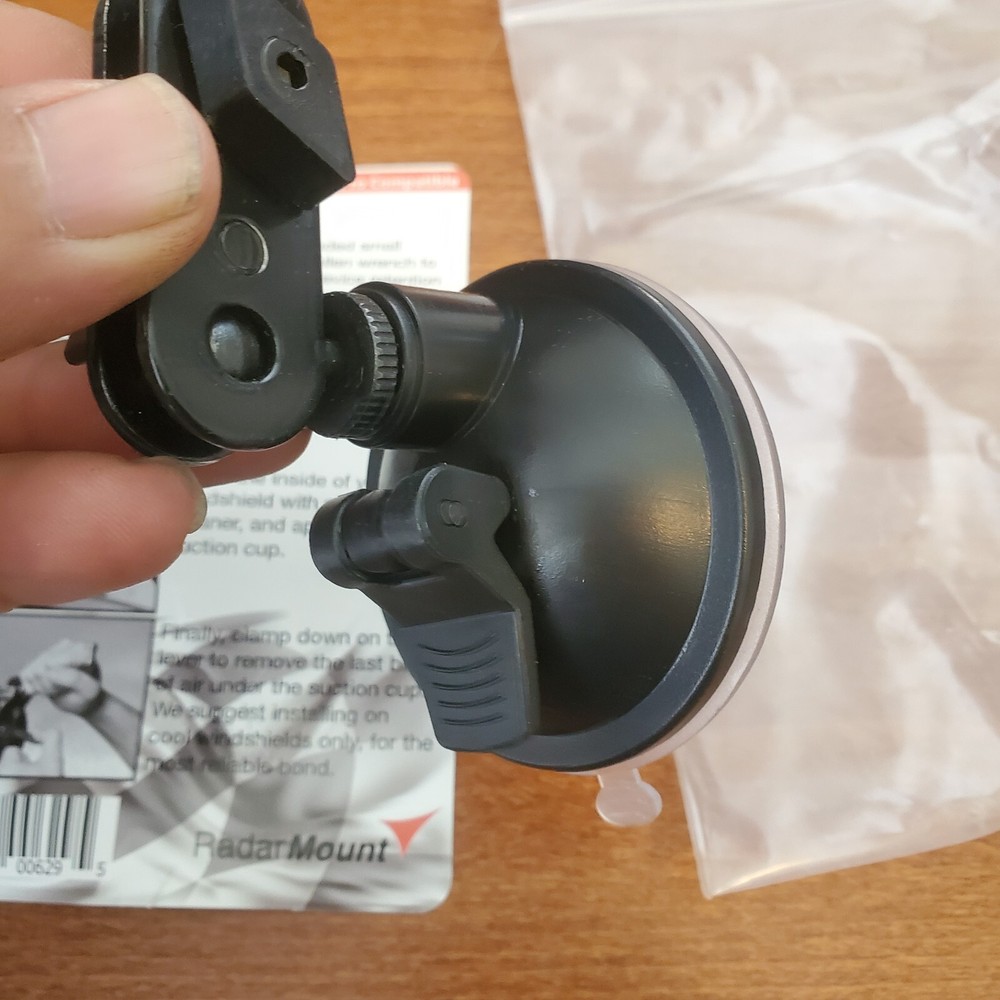 Radar Mount RadarMount Window Suction Cup Adjustable Threaded