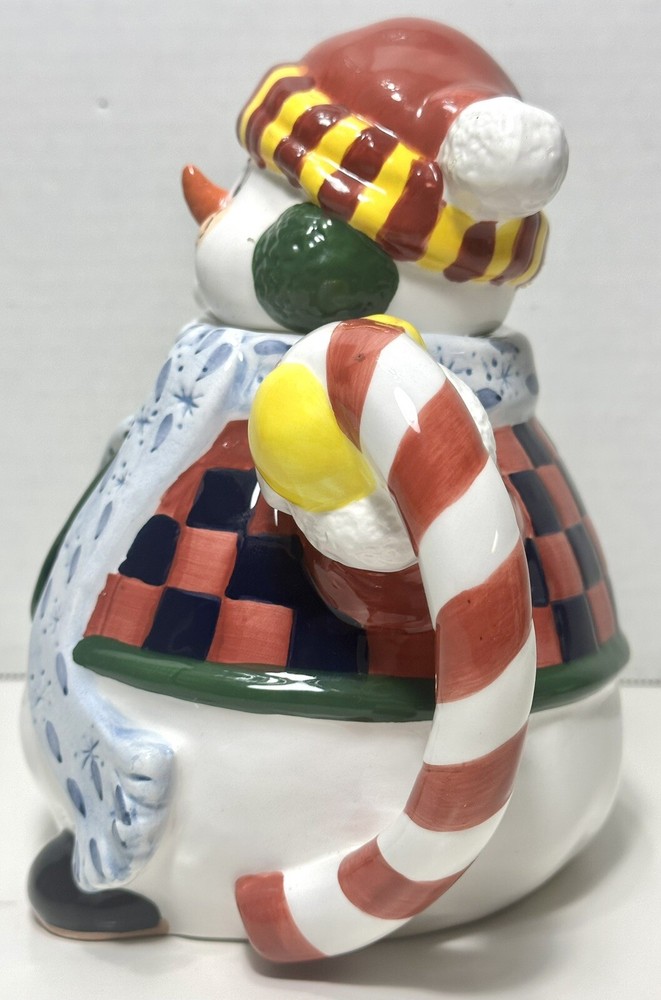Jolly Ceramic Snowman Teapot 6.75"