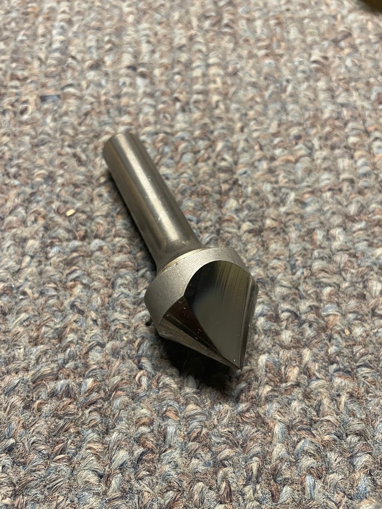 Morse 1" 90 Degree single flute Carbide Countersink