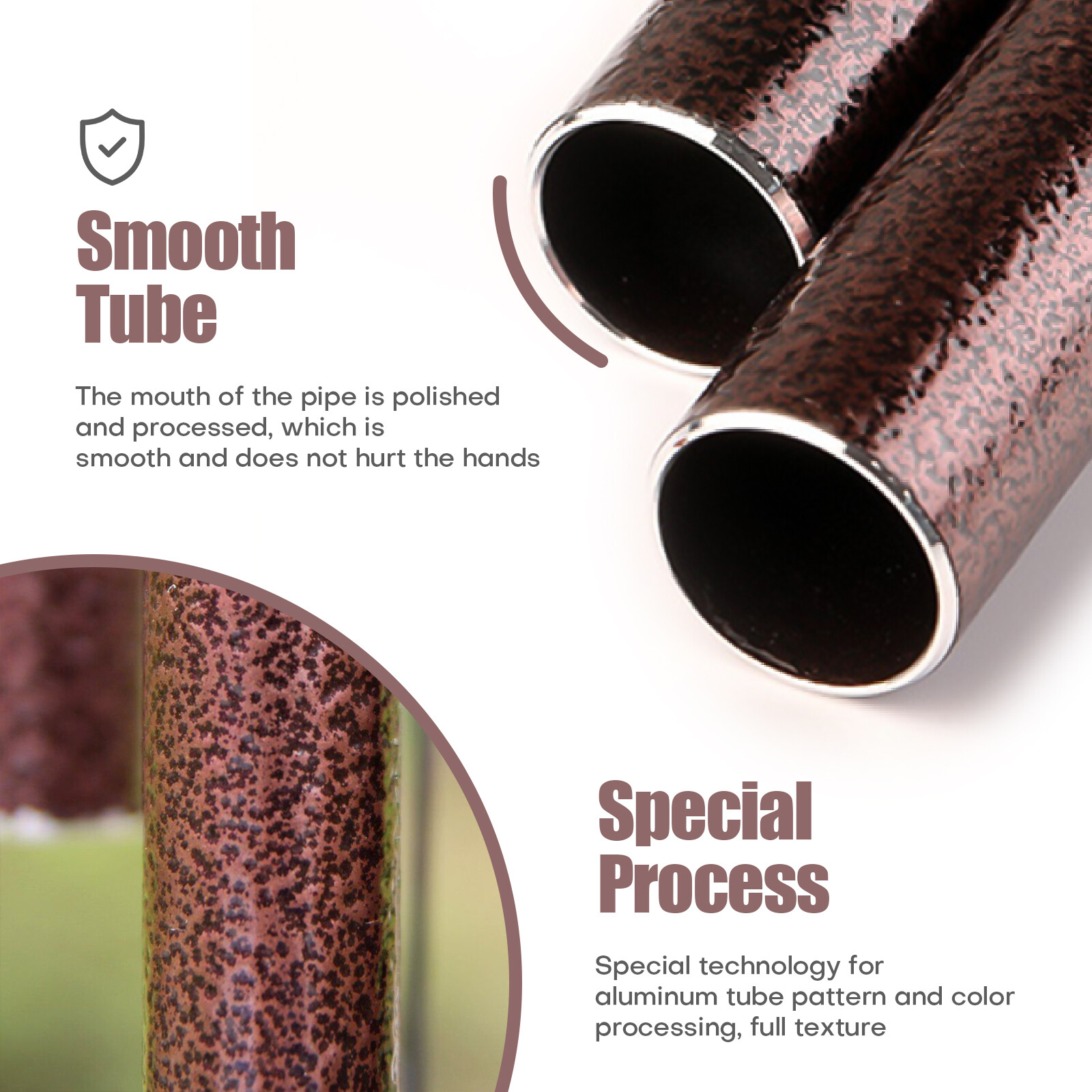 36" Wind Chimes Outdoor Deep Tone Windchime Tuned Garden Decoration Adjustable