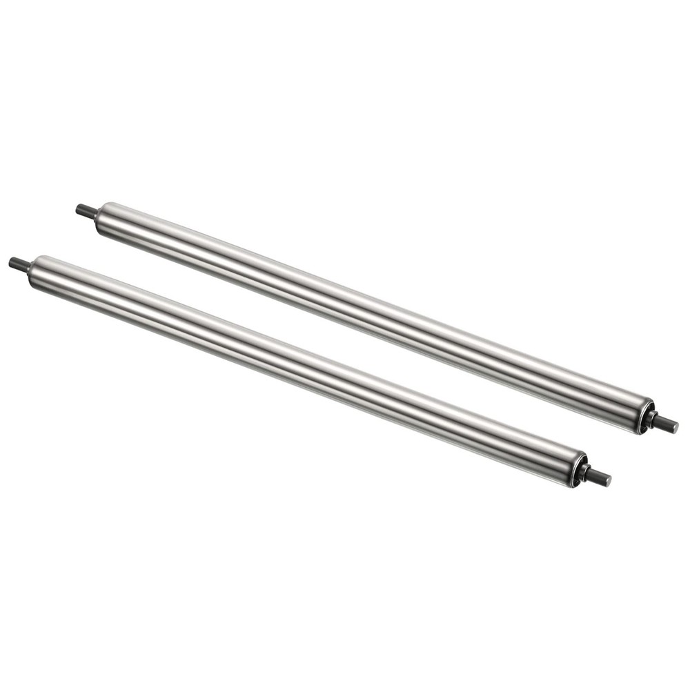 Conveyor Roller 1" Diameter 20" Length, 2 Pack 1"x20", Silver
