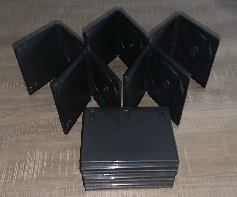 Lot of 13 Black Empty DVD Cases