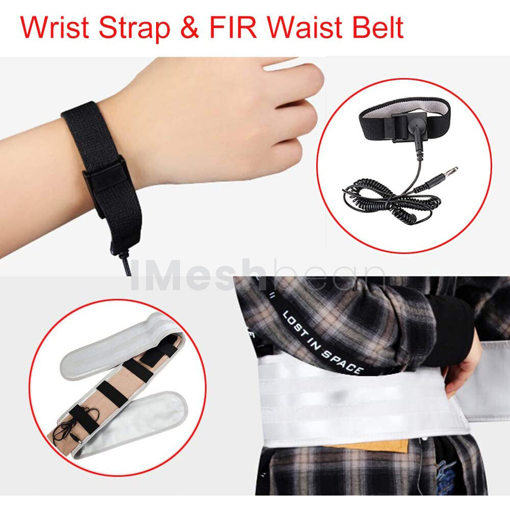 New Dual Foot Bath Spa Ion Detox Ionic Cleanse Machine Infrared Belt Large LCD