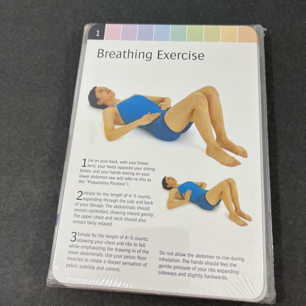 SIMPLY PILATES Exercise System 26 FLASH CARDS + DVD +BOOKLET Workout Flexibility