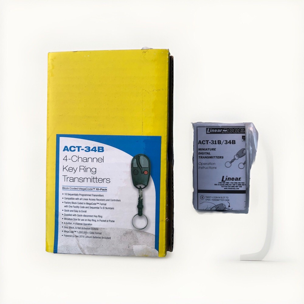 Linear ACT-34B Megacode Block Codes Access Remote Transmitter ACP00872