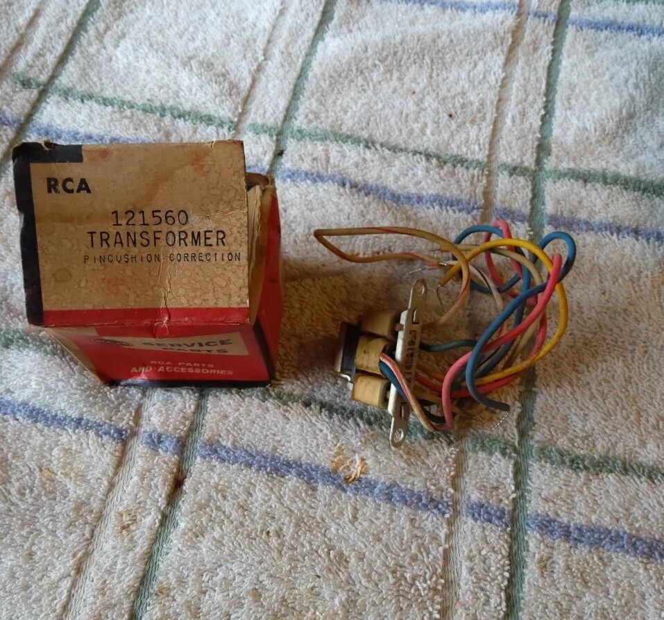VINTAGE RCA 121560 REPLACEMENT 8-WIRE TRANSFORMER