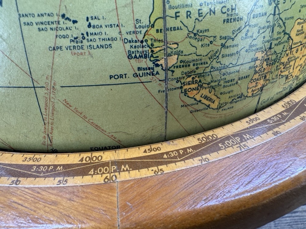 Vintage Weber Costello Globe With Base