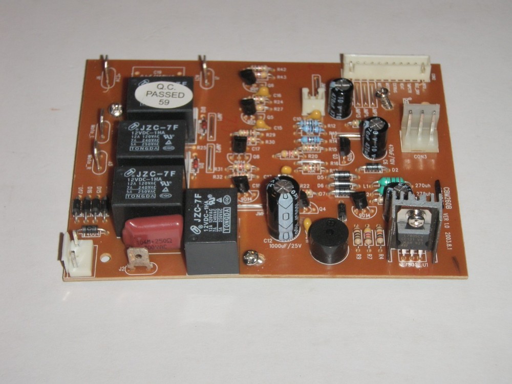 PCB Power Control Board for Breadman Bread Maker Model TR2200 3-Rivet only