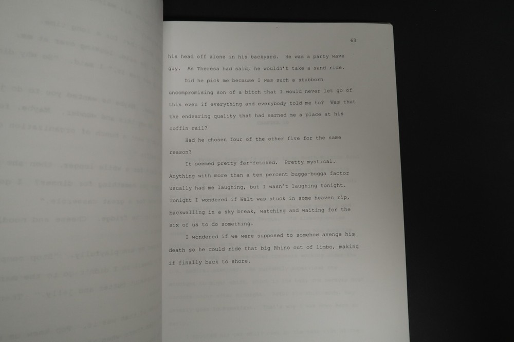 The Pallbearers Original Book Script Stephen J. Cannell Studios Collection 2009