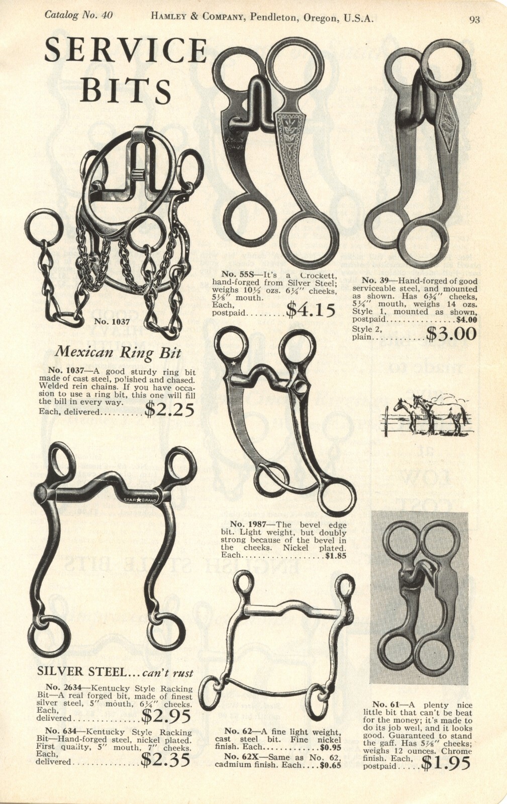 Hamley's Catalog #40 on CD - Saddles, Spurs, Bits