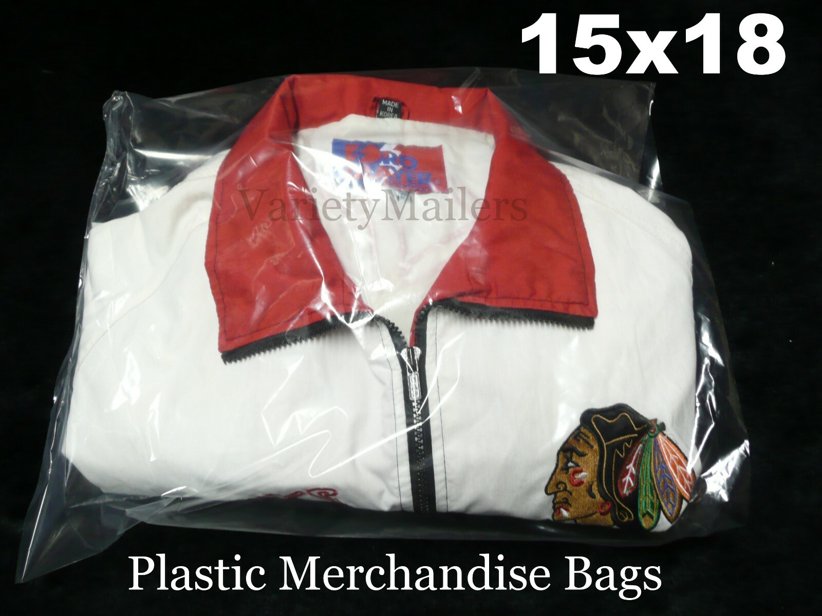 20 Clear Plastic Merchandise Bag Combo ~ 2 Large Sizes 15x18 & 18x24 / 1.5 Mil