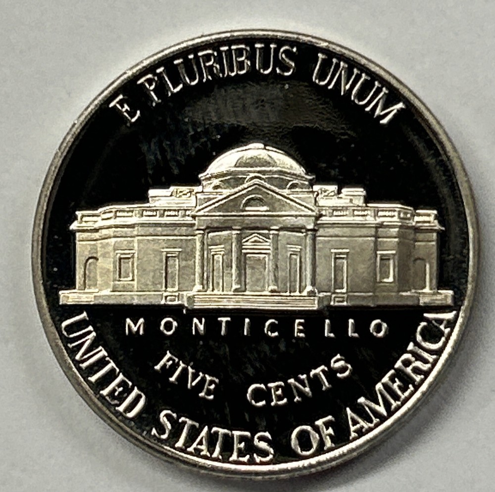 1993 S Proof Jefferson Nickel - Five Cent Coin from Proof Set