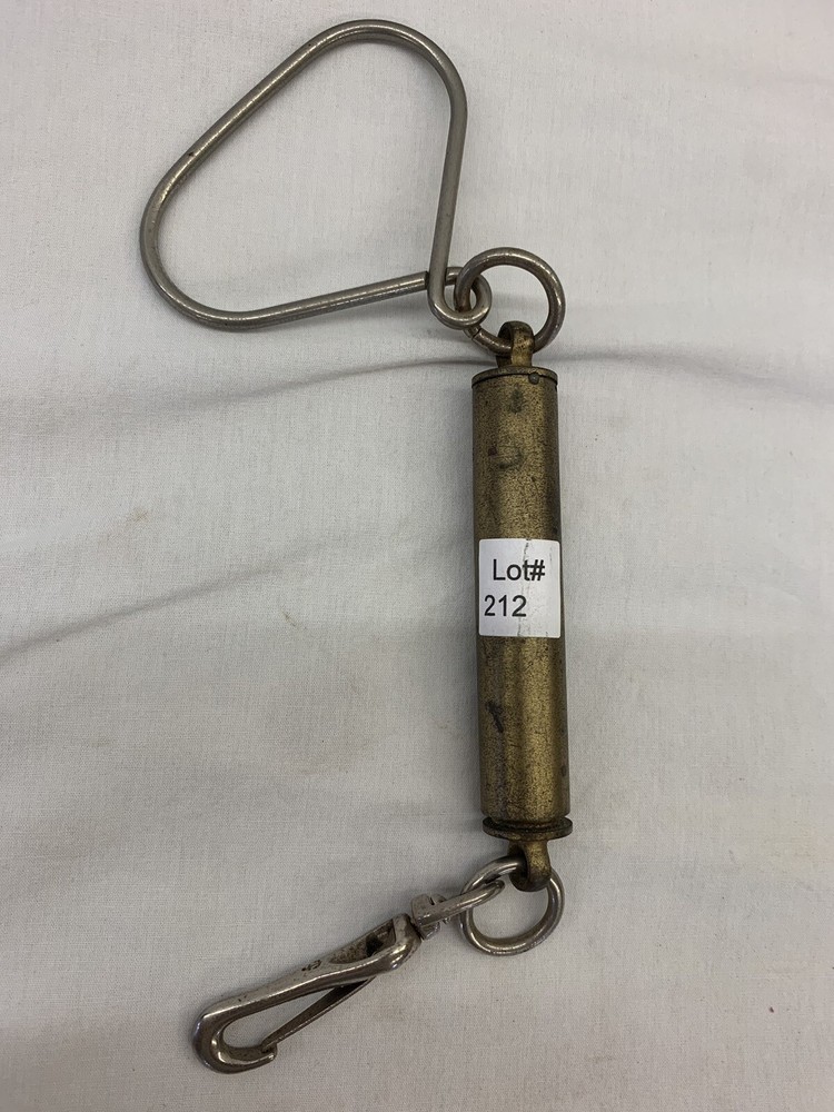 Vintage Brass Chatillon 30lb Scale / Hanging Spring Balance