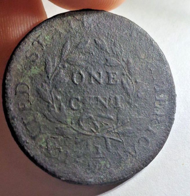 1799 Draped Bust Large Cent Key Date Env Damage