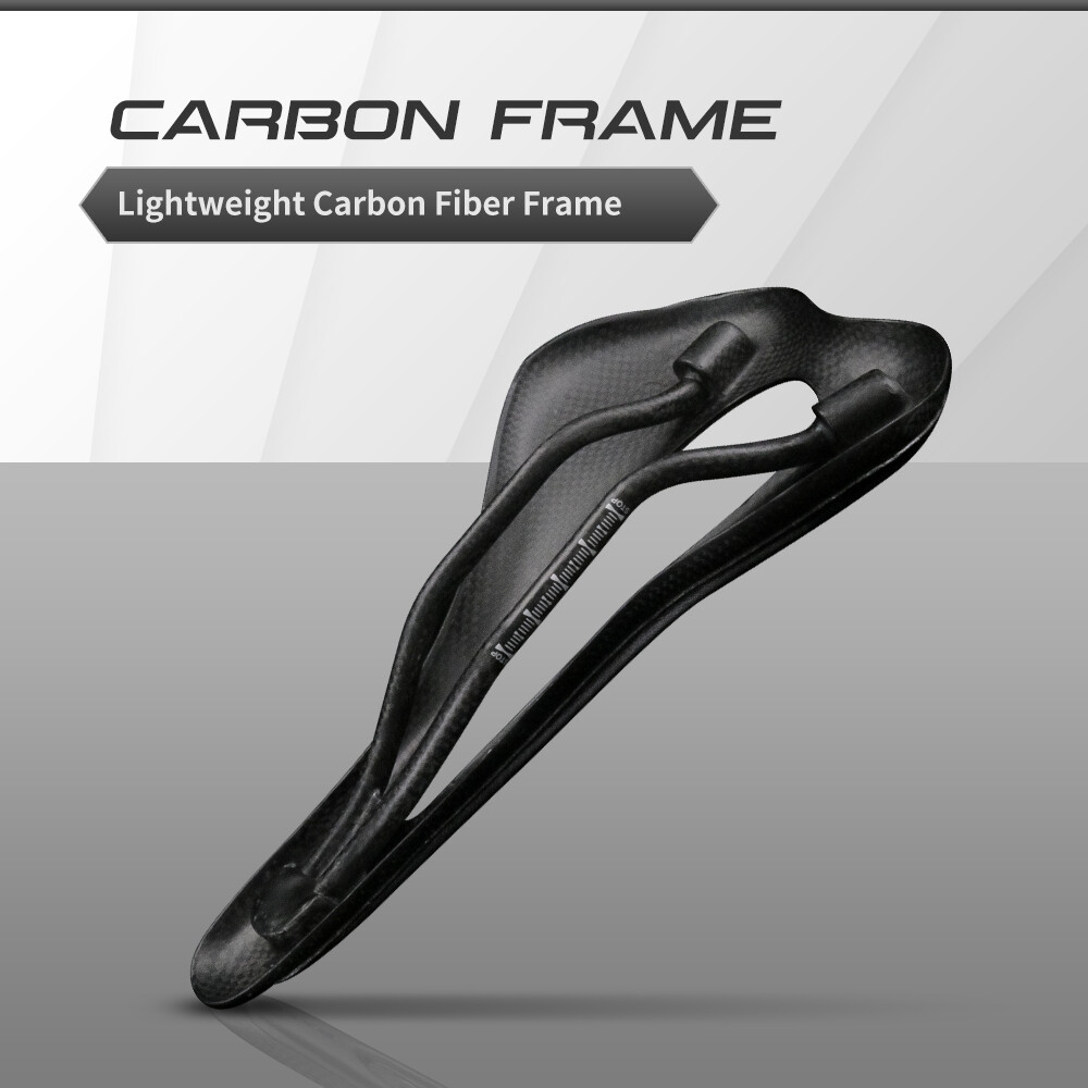 Carbon+Soft Leather Gel Racing Bike Saddle MTB Front Seat Mat 280*145mm RXL SL