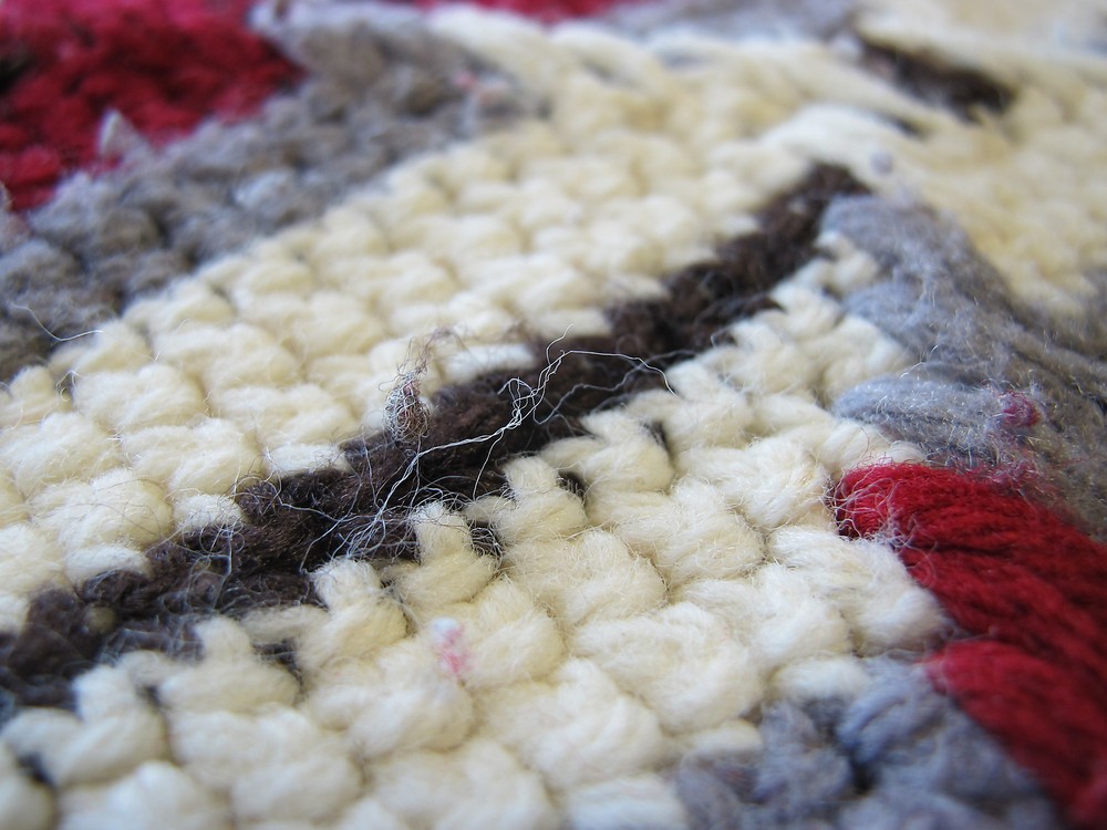 Handmade Afghan 72" x 48" Geometric Southwest Pattern