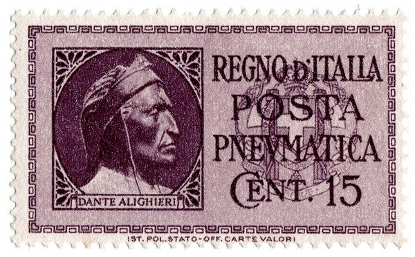 (I.B) Italy Postal : Posta Pneumatica 15c