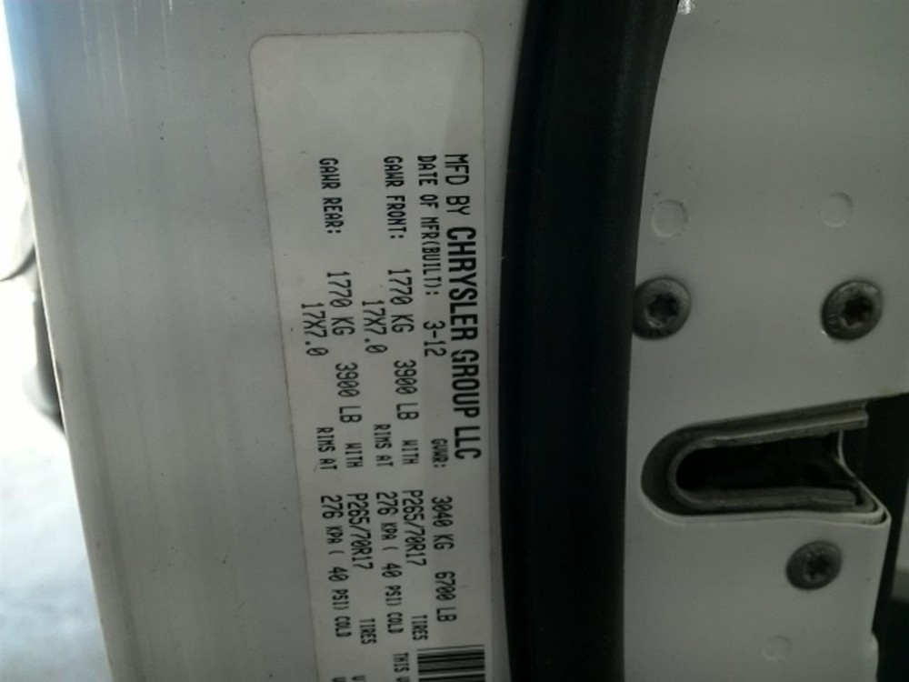 RAM1500 2012 Jack 104778662