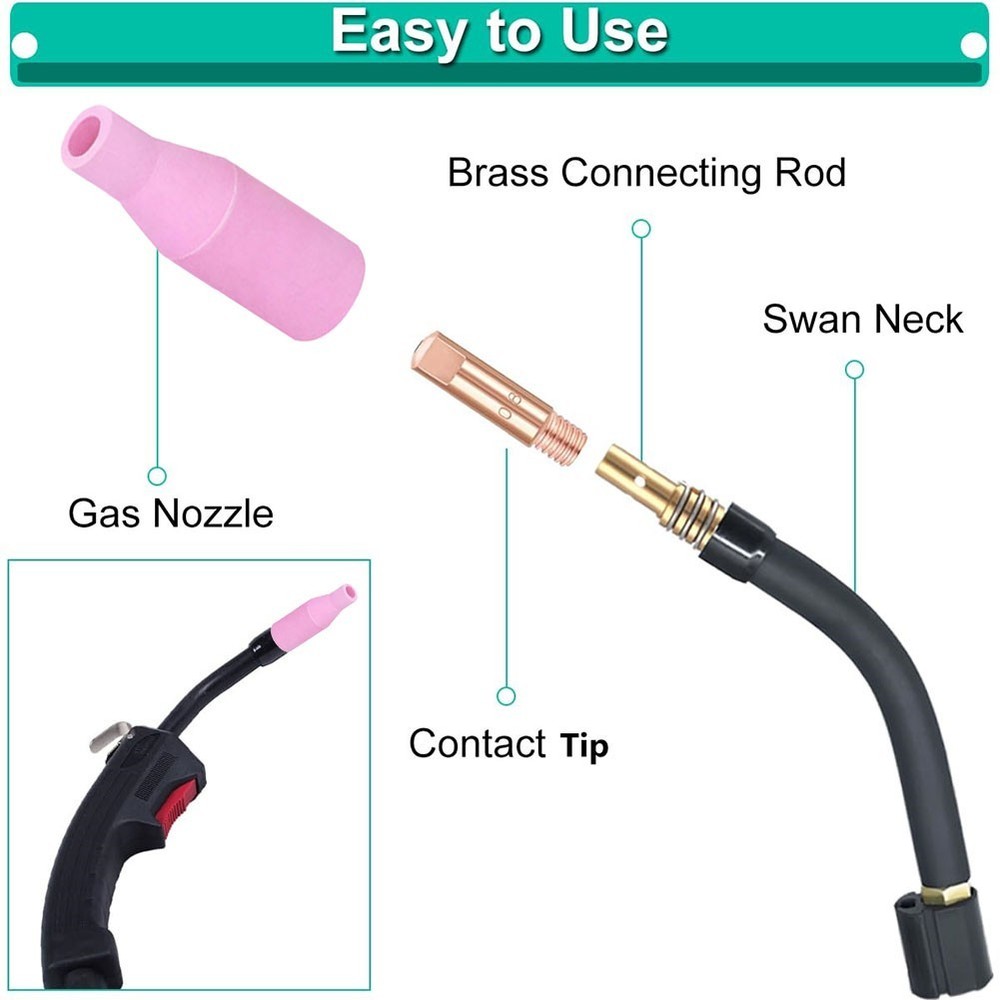 Welding Efficiency Boost Comprehensive 19 PCS Accessory Kit for MB15/TAK