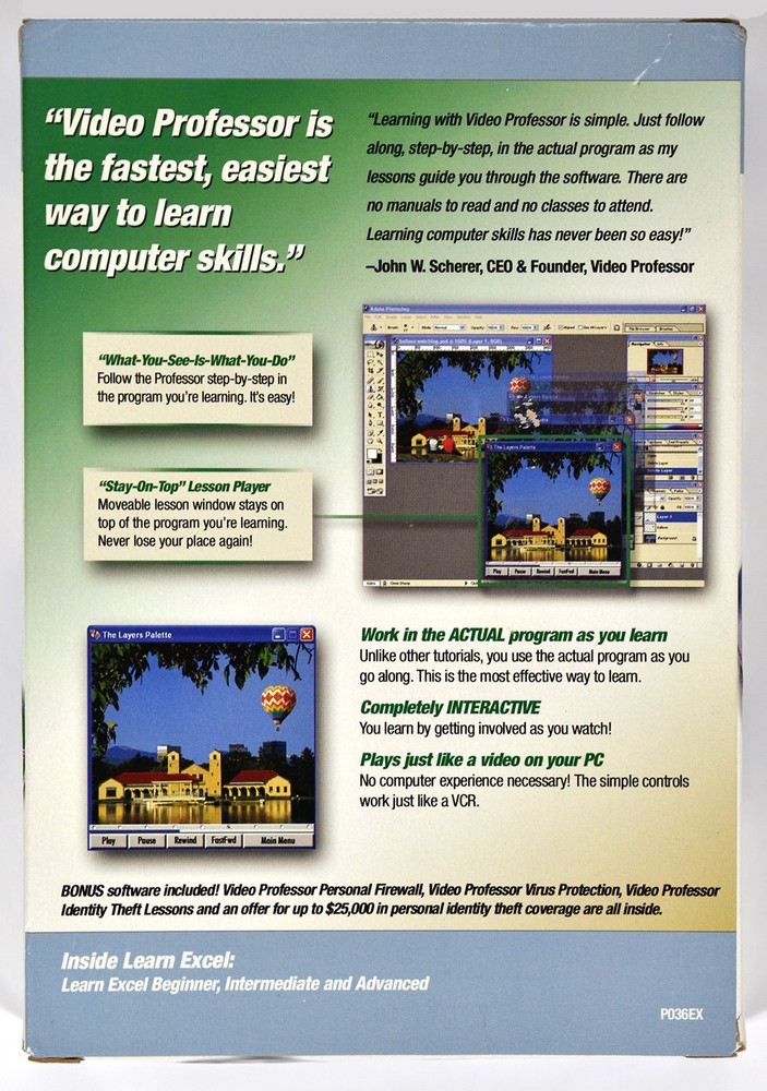 Video Professor Learn Excel, Learn PowerPoint plus PowerPoint Book